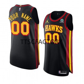 Dres Atlanta Hawks Prilagođeni Jordan 2022-23 Statement Edition Crno Swingman - Muške